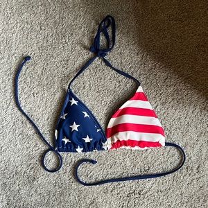 American Flag bikini top